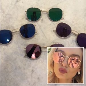 Trendy Sunglasses ~ Vintage Round Reflective